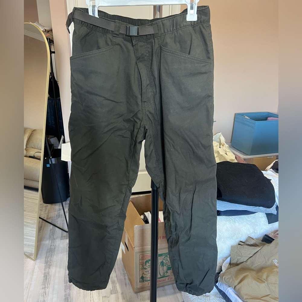 Men’s Uniqlo heattech pants- Outdoor Technical Utility Pants with Web Belt